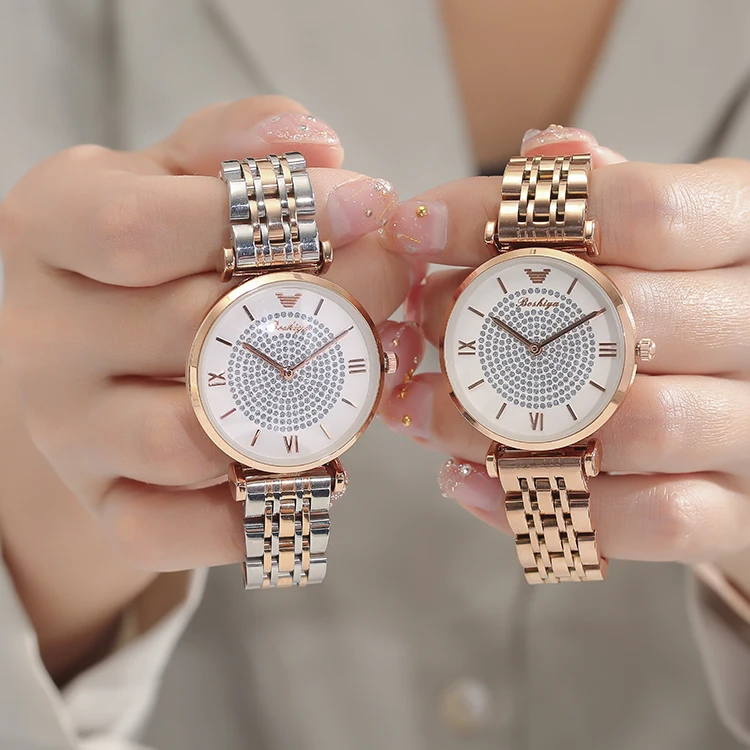 2022 Wholesale Diamond Dial Design Casual Watch for Women Japan Quartz Luxury Classic Design Ladies  Watch