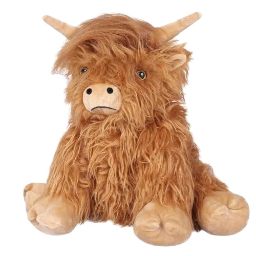 highland cow  plush cow stuffed cow