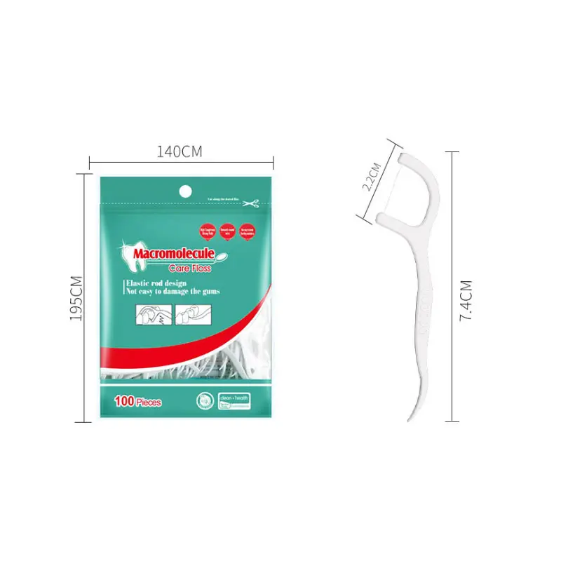 100 pcs Bag  High quality Dental Floss Manufacturer Dental Pick Floss For Adults Dental Floss