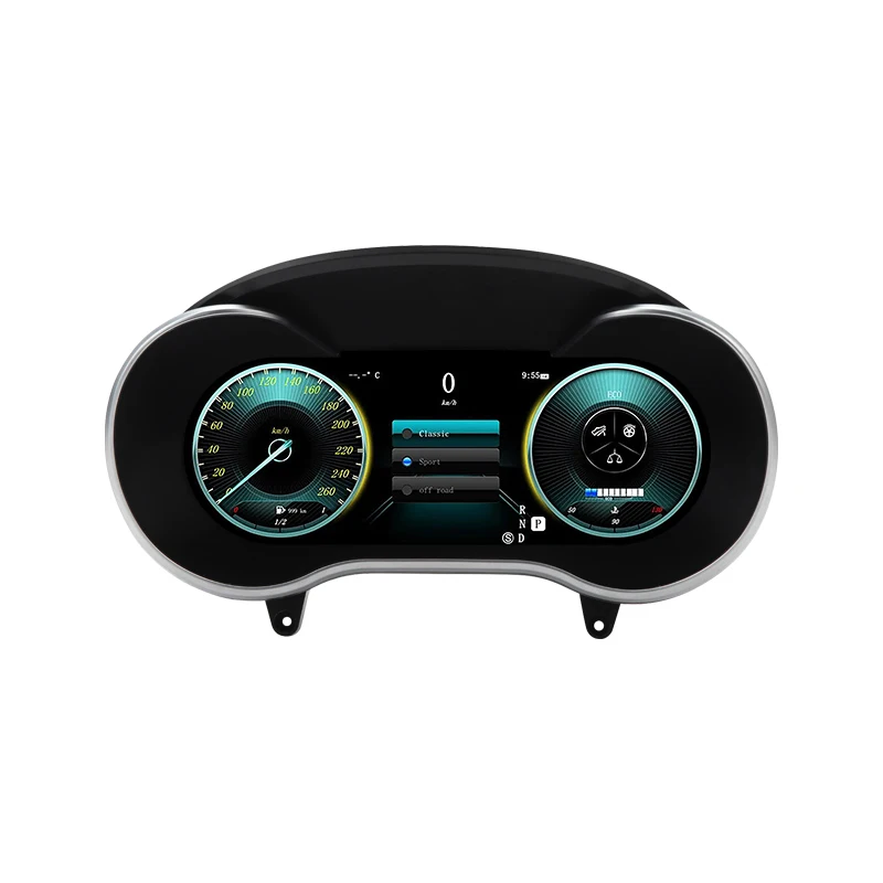 For Mercedes Benz C class GLC W205 NTG5.0 Car LCD Dashboard Digital Cluster instrument 12.3inch QLED Panel Linux System