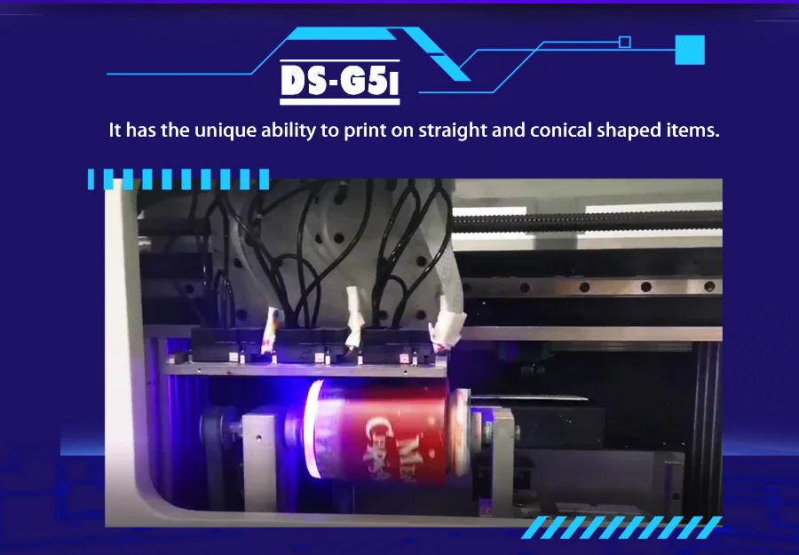 DOM SEM uv printer supplier products uv cylinder printers for bottle printing machine