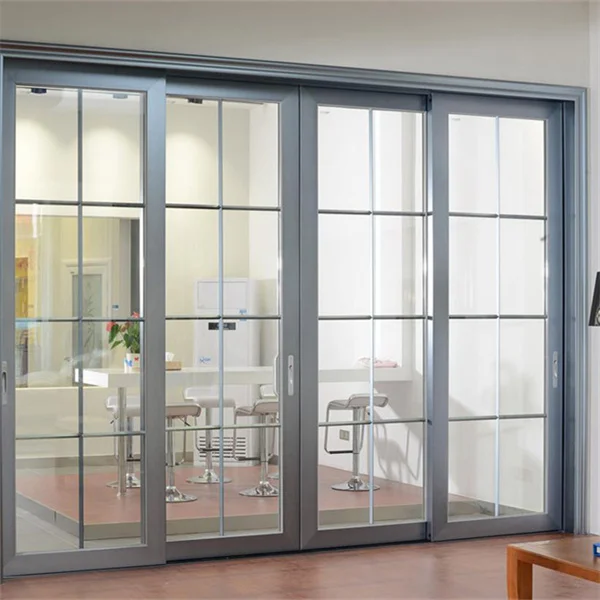 AS2047 Australia Customized Exterior Harricane Proof Heavy Duty Laminated Safety Glass Aluminium Sliding Patio Doors