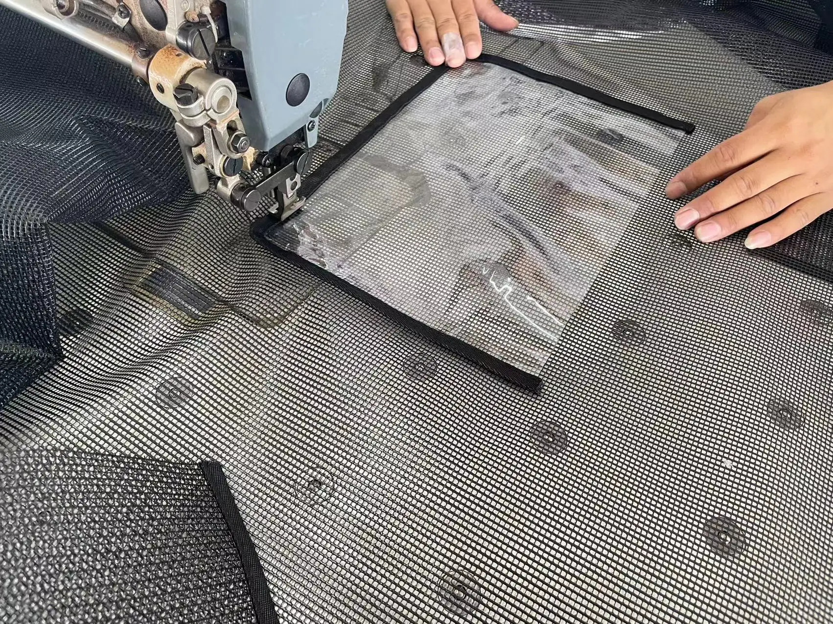 Customized mesh oxford reusable pallet cover easy to operate