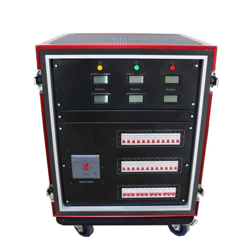 stage light lighting controller console Super sound-off 24X16A+4X32A Power Rack power distributor 24roadX16A+4roadx32A
