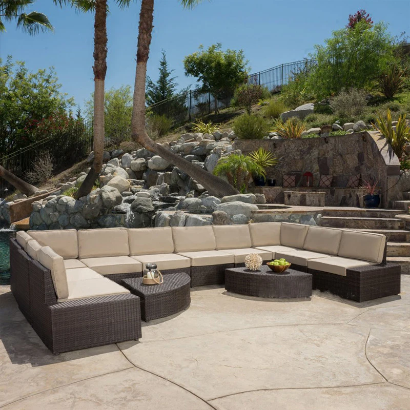 
12 piece extra large sectional sofa luxury living outdoor furniture 
