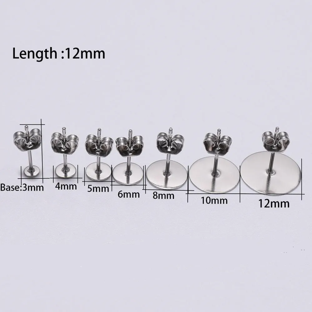 Earring Studs Base Pin