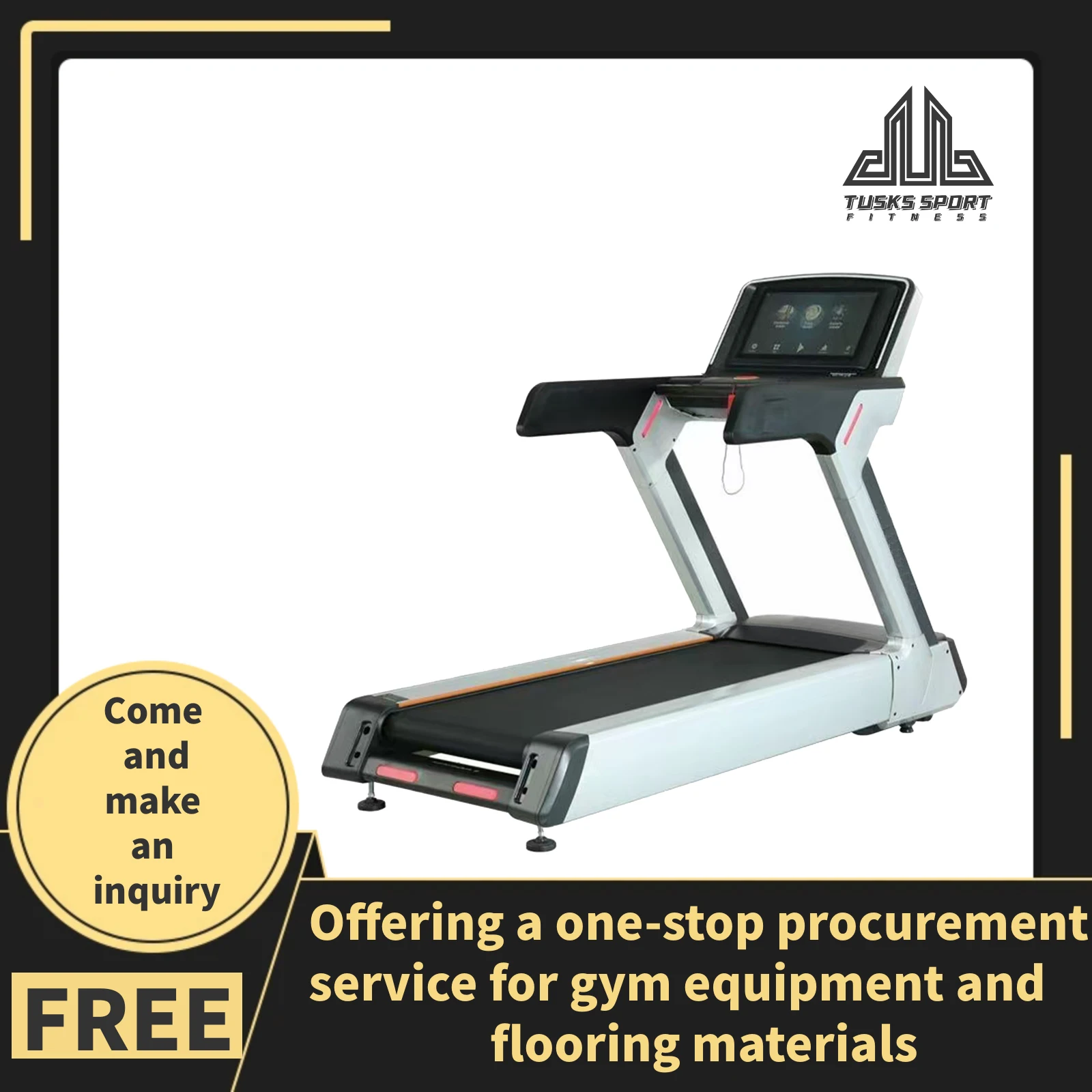 Wholesale Price Customized Color Cardio Running Machine Gym Equipment Dezhou Fitness Commercial Treadmill With LCD Screen