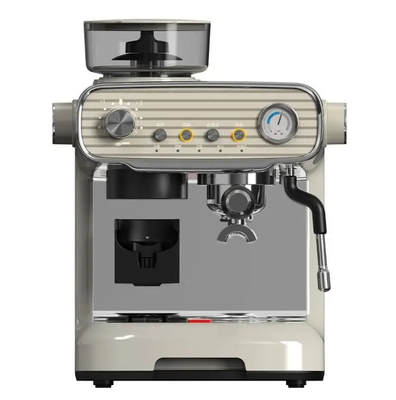 Newest SS Cover Espresso Coffee Machine Easy Control 20 bars Pressure Gauge Stainless Steel Body Italian
