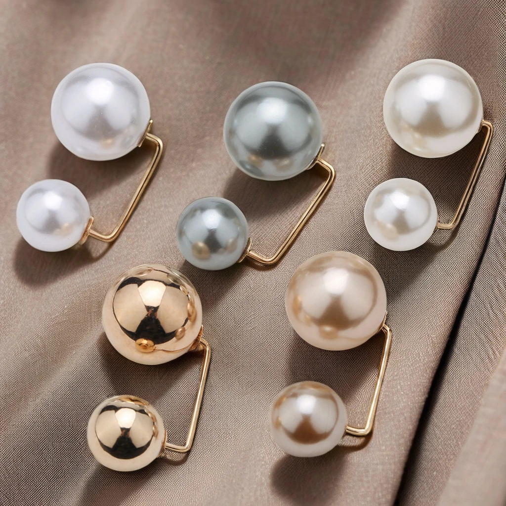 Glamorous Metal Pearl Brooch to Embellish Clothing Neckline - Pin On, Zinc Alloy, Nickel-Free, Support 7-Day Rapid Sampling, Var