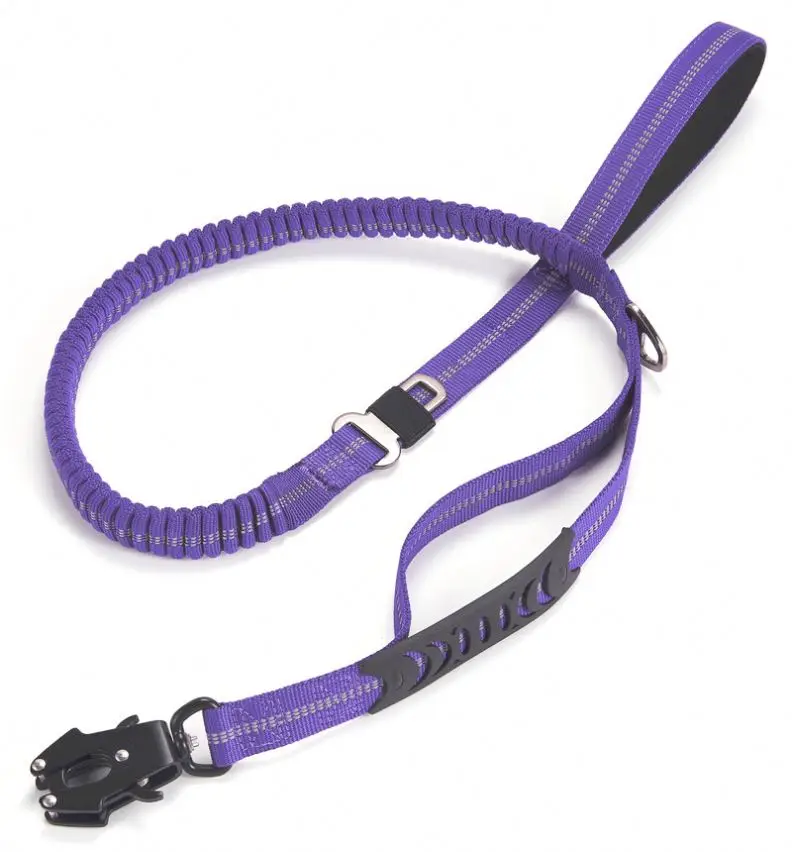 Dog Traction Rope,Reflective Dog Leash Reflective Dog Leashes with Retractable Elastic Running Waist Bag Belt/