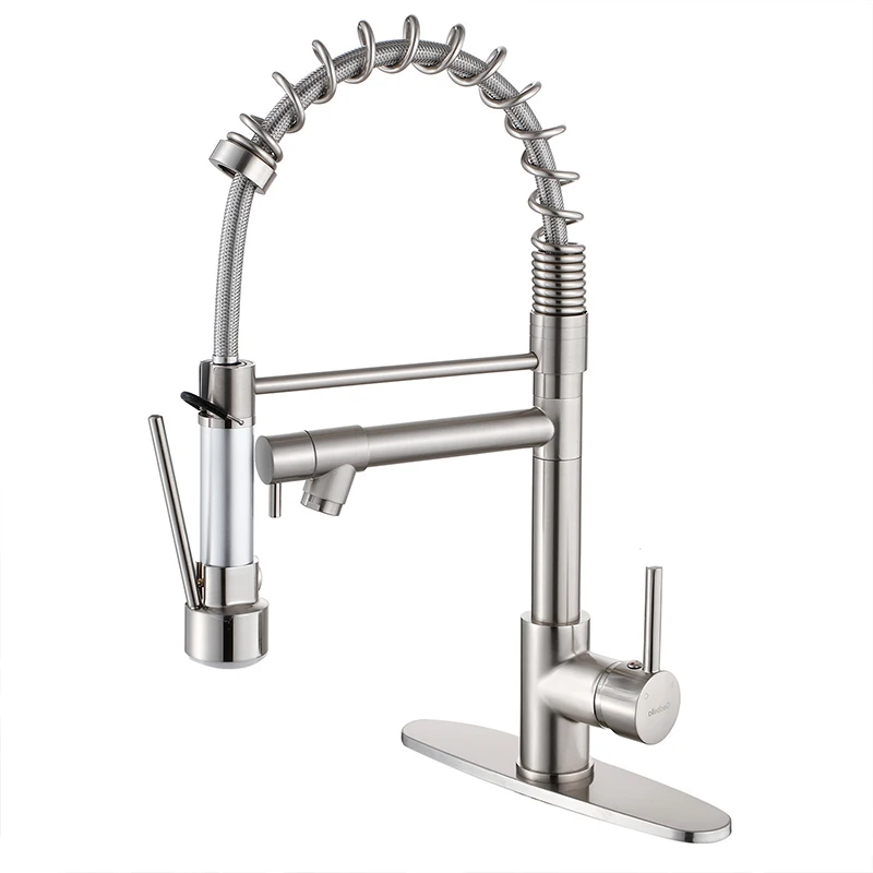 2024 New product Kitchen Faucet Brass Water Tap Modern Kitchen Taps  Pull Out Sprayer Kitchen Mixer Sink Faucets