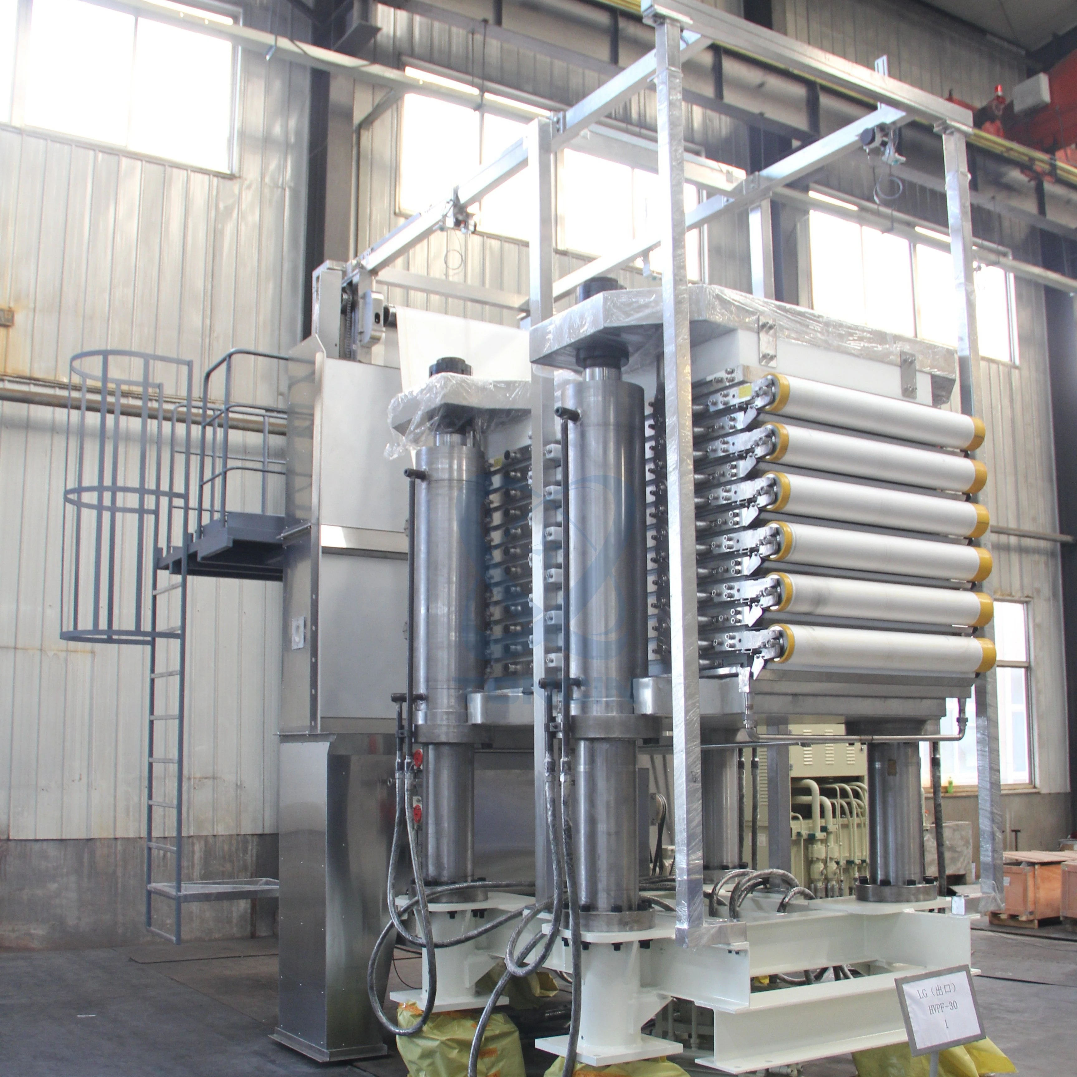 Hvpf vertical automatic filter press machine for Lithium battery industry