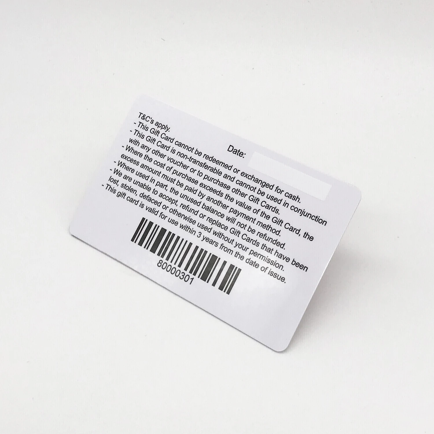 Custom printing PVC gift card with paper card holder