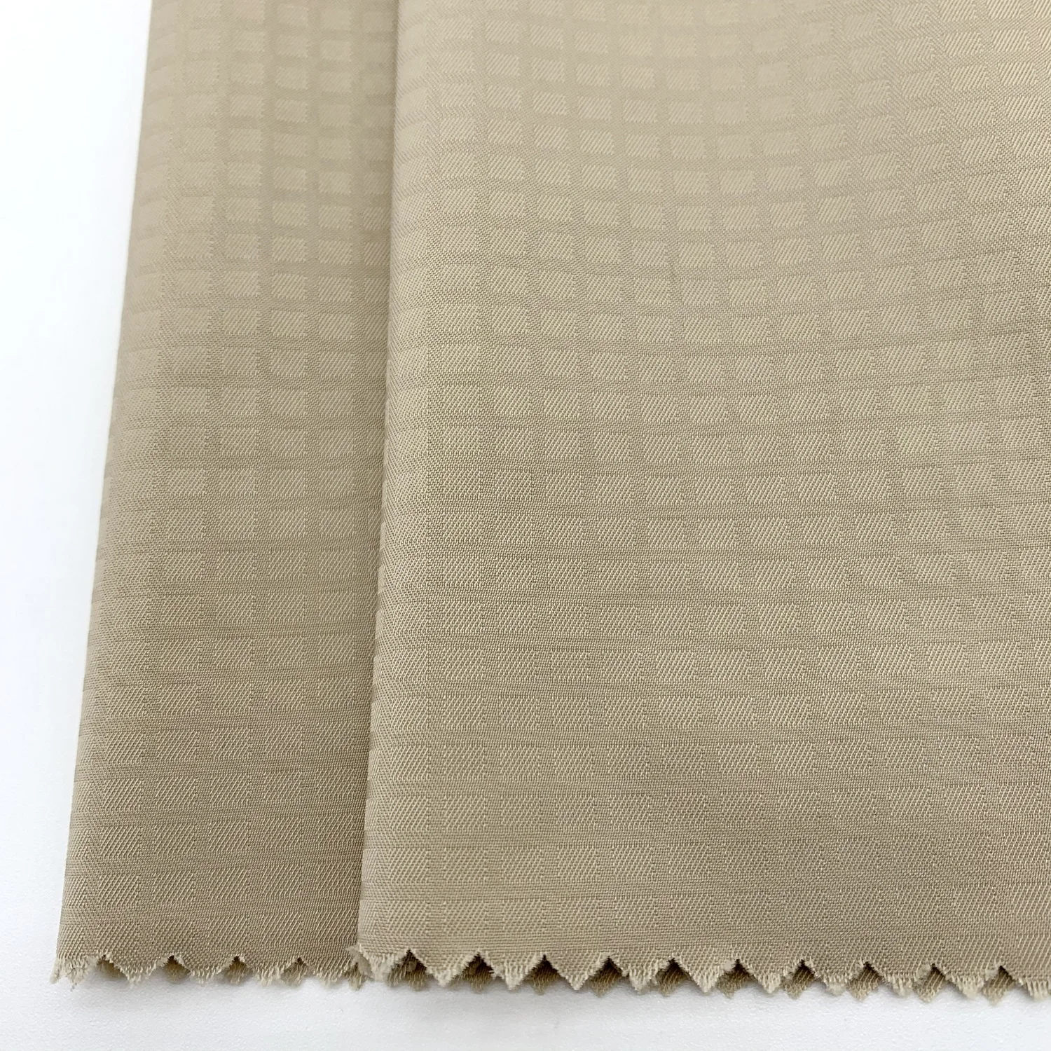 hot selling smooth soft 100%polyester T400 true memory check fabric for coat