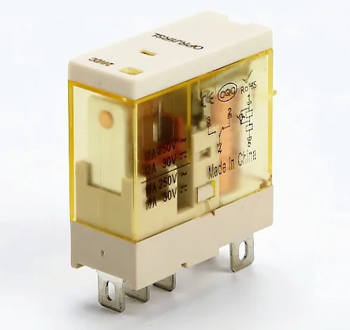 5 контактов 12A 12-250 в пост. Тока/в перем. Тока высококачественное интерфейсное реле электромагнитное мини-реле мощности, серебристый контакт, медная катушка