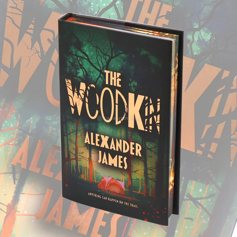 Custom Hardcover Novel Books Factory Multi-colored Stenciled Sprayed Edges Special Edition Books Printing