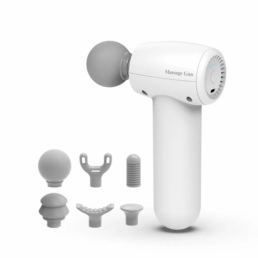 PL-659 Mini Pocket Electric Fascia Guns USB Charging Fitness Back Neck Deep Tissue Body Relaxing Pain Relief Muscle Massager gun