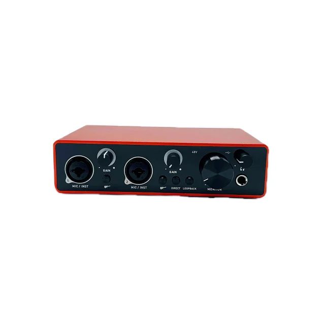 USB Audio Interface PC USB Interface Professional sound card sound recording X2