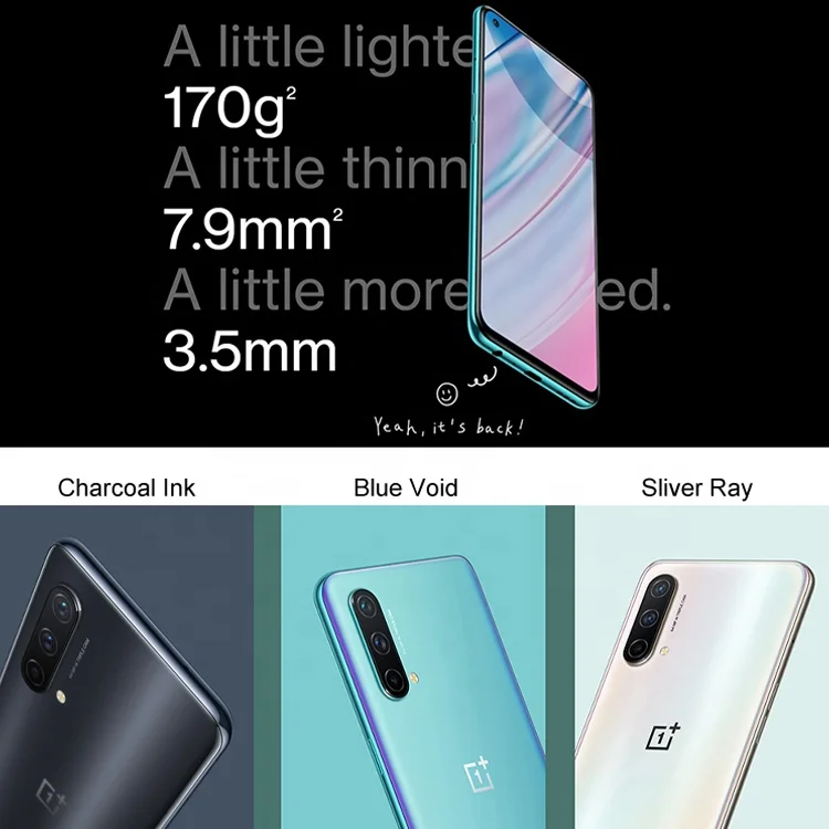 Оптoвaя прoдaжa 5G Новый Lte Celulares 8 ГБ 128 Snapdragon 750G Warp заряжайте 30T смартфон мобильный телефон OnePlus Nord