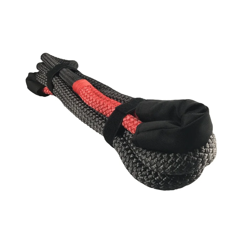 JINLI Kenetic Recovery Tow Rope Kit 25mm x 9m with Rope Shackle Shovel for Emergency Tool