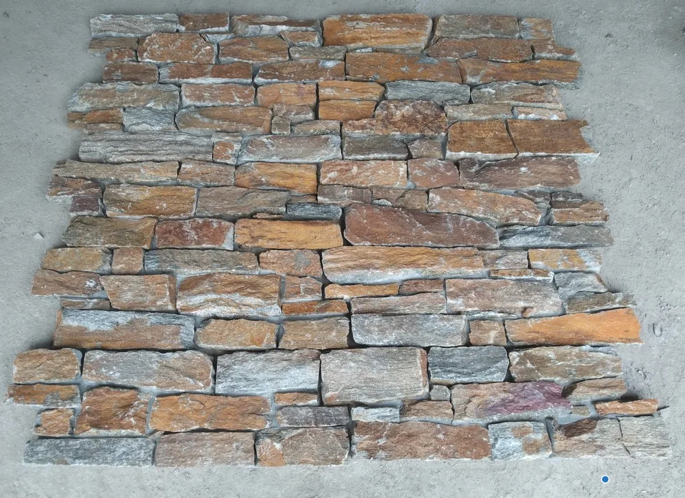 Natural cultural stone exterior wall design