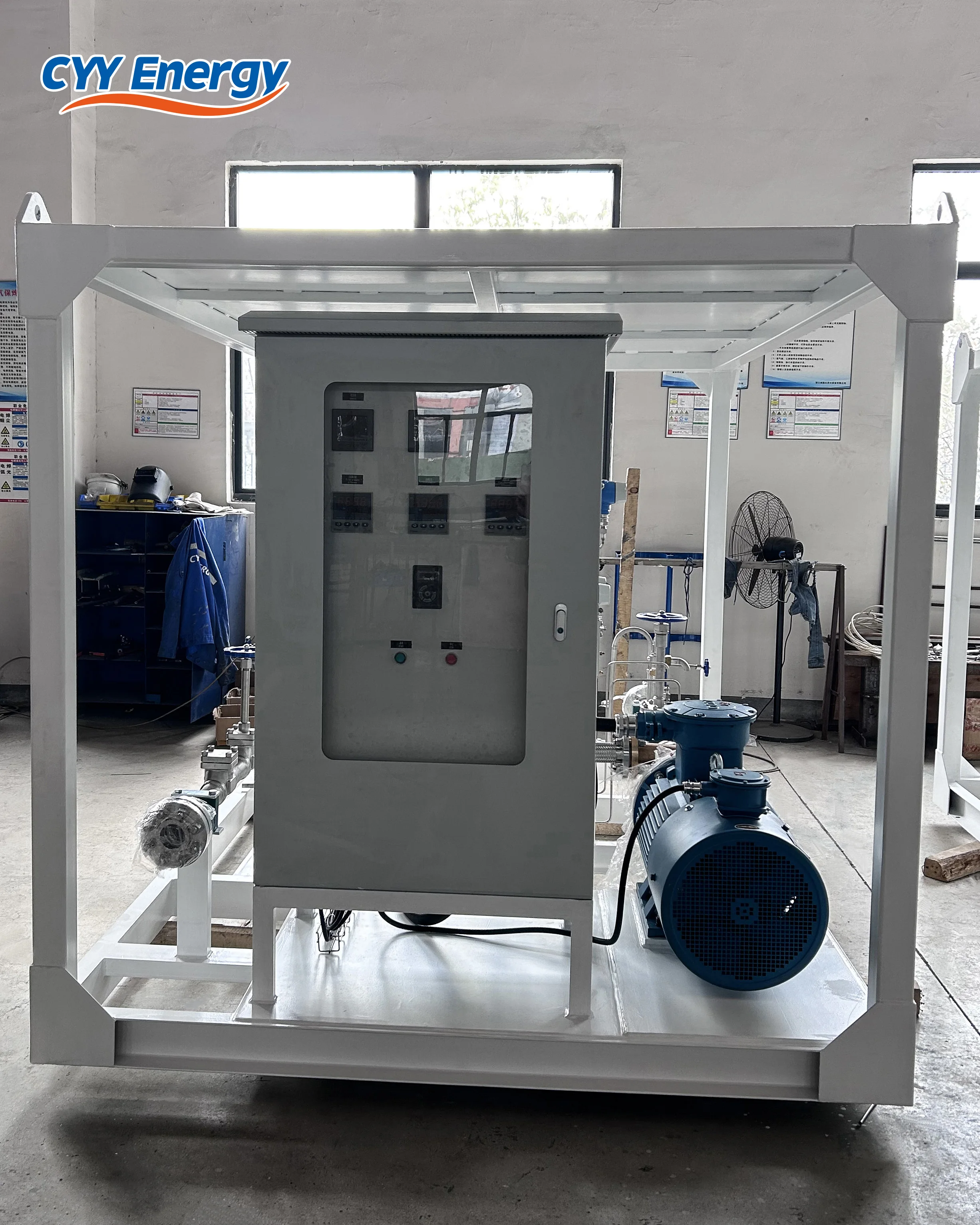 Easy Operation Skid mounted Cryogenic Liquid Nitrogen Pump Skid