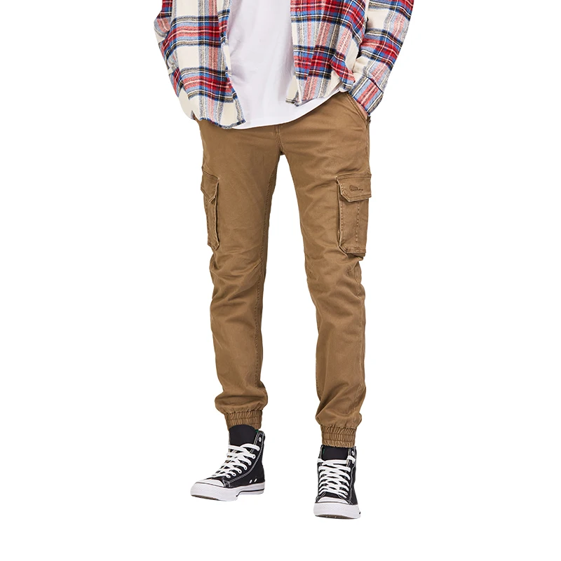 SABIN factory new coming autumn custom made high quality cotton twill multi colors pockets washed men jogger fashion cargo pants