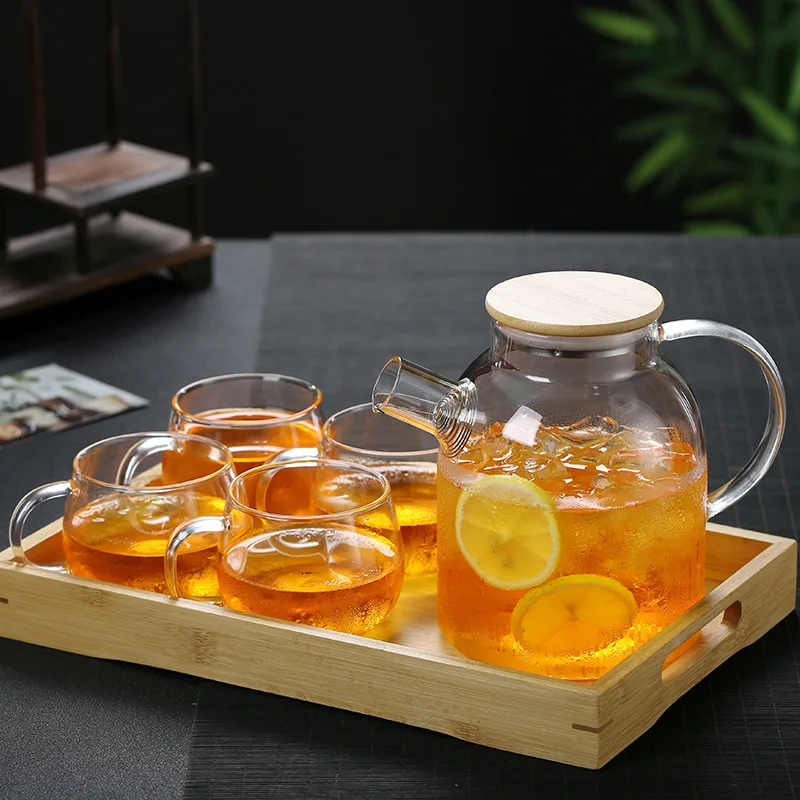 LFGB chinese the best wholesale modern japanese infuser kettle set transparent glass teapot tea pot with infuser