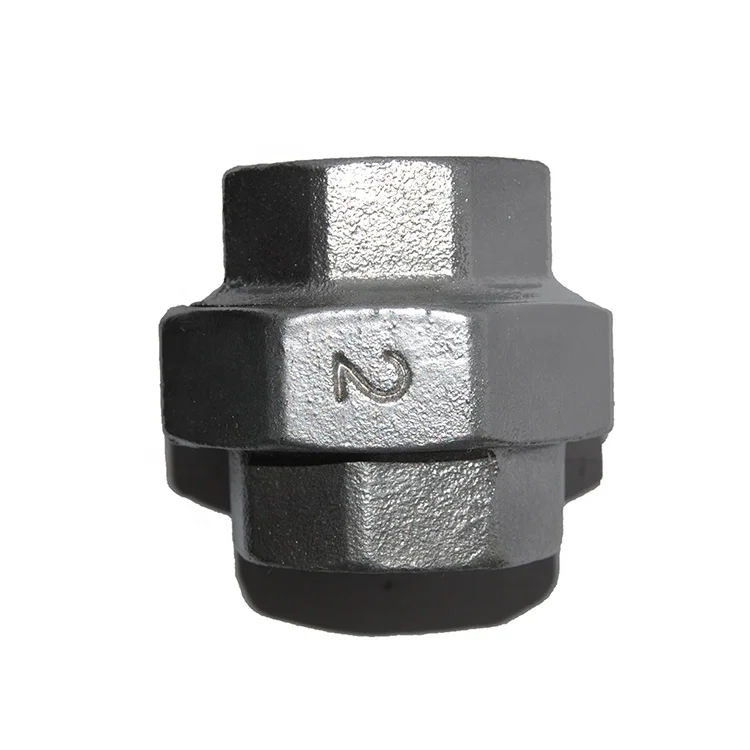 Malleable Cast Iron Pipe Fittings Stainless Steel Corrosion Resistant Internal Threaded Joints