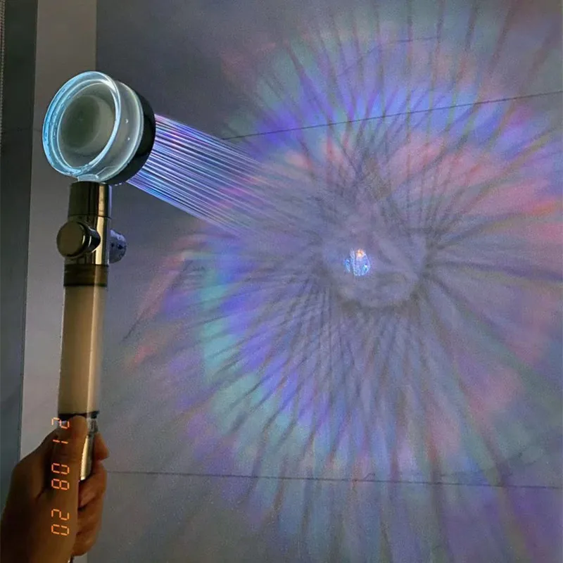 Насадка для душа регулируемый автоматический сменяющий цвет светодиодный фильтр высокого давления 7