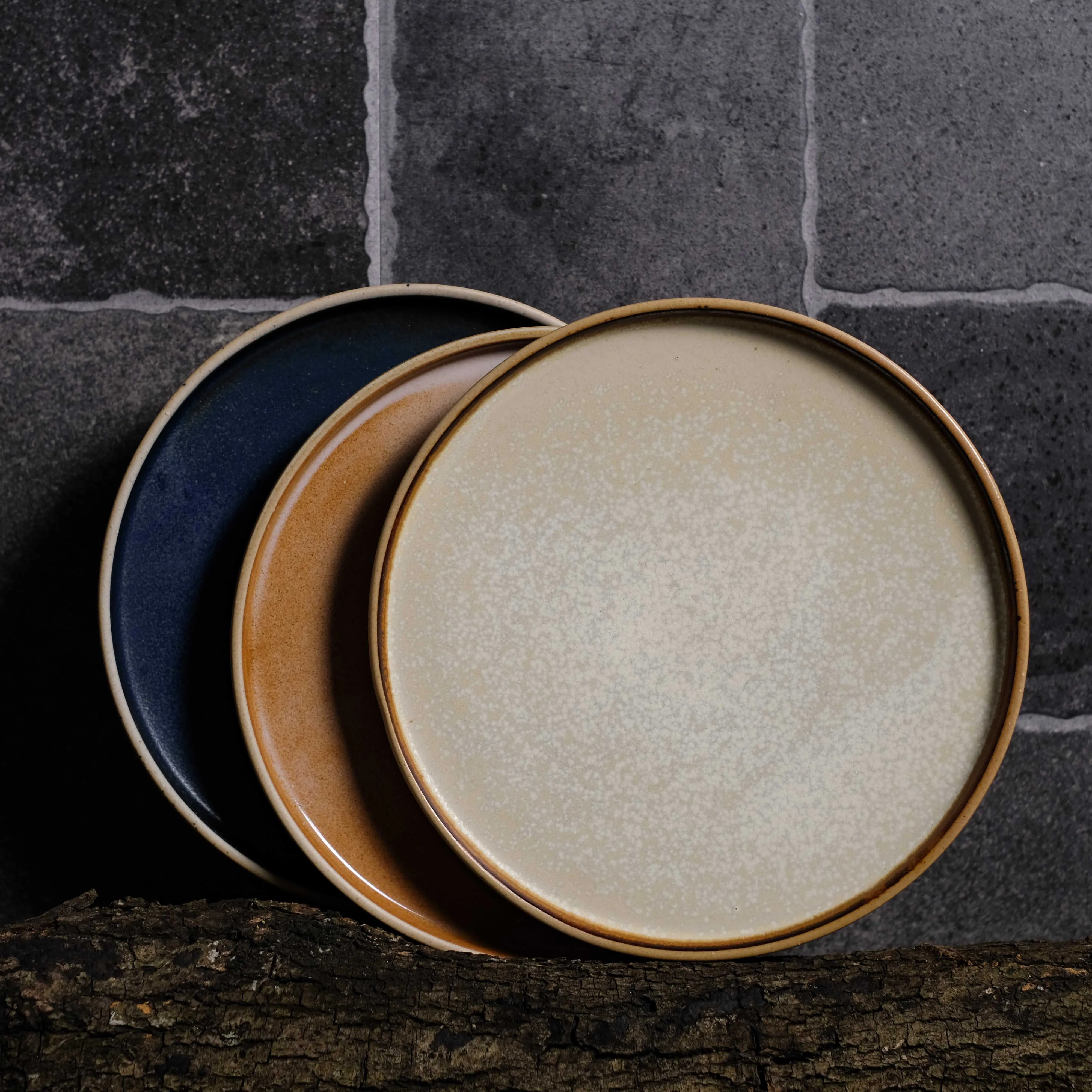 Retro 2024 Rustic Vajilla Ceramic Pratos Dinner Set hotel Plate Ceramic For Restaurant porcelain dishes plates sets dinnerware