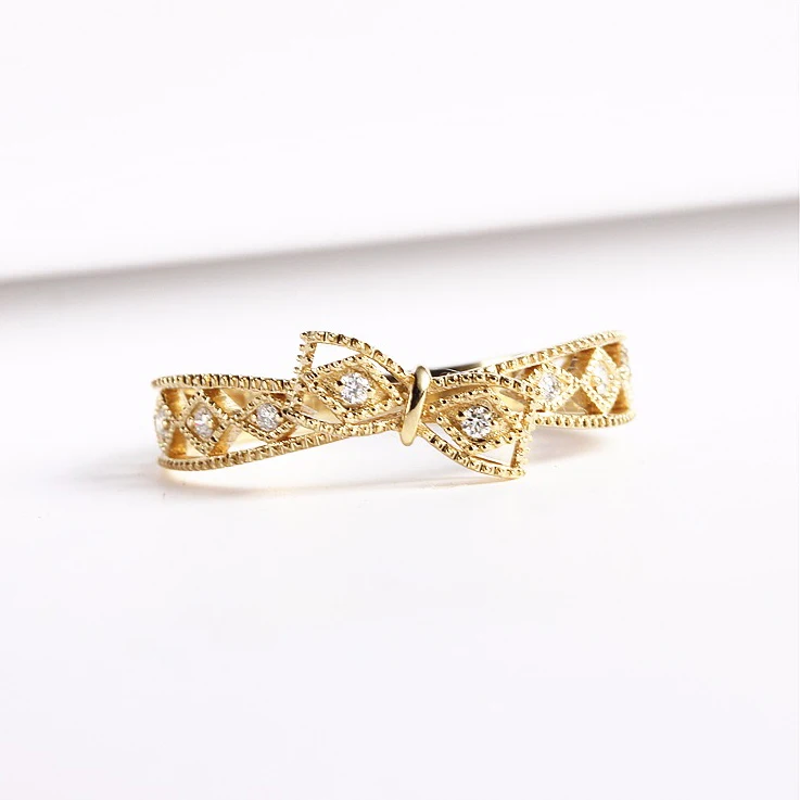 custom logo printed jewelry natural diamond genuine 18 karat yellow 18k gold diamonds rings price