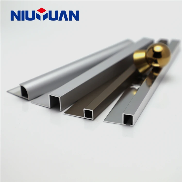 Foshan Niu Yuan Fast Delivery Customized metal material tile trims tile accessory type