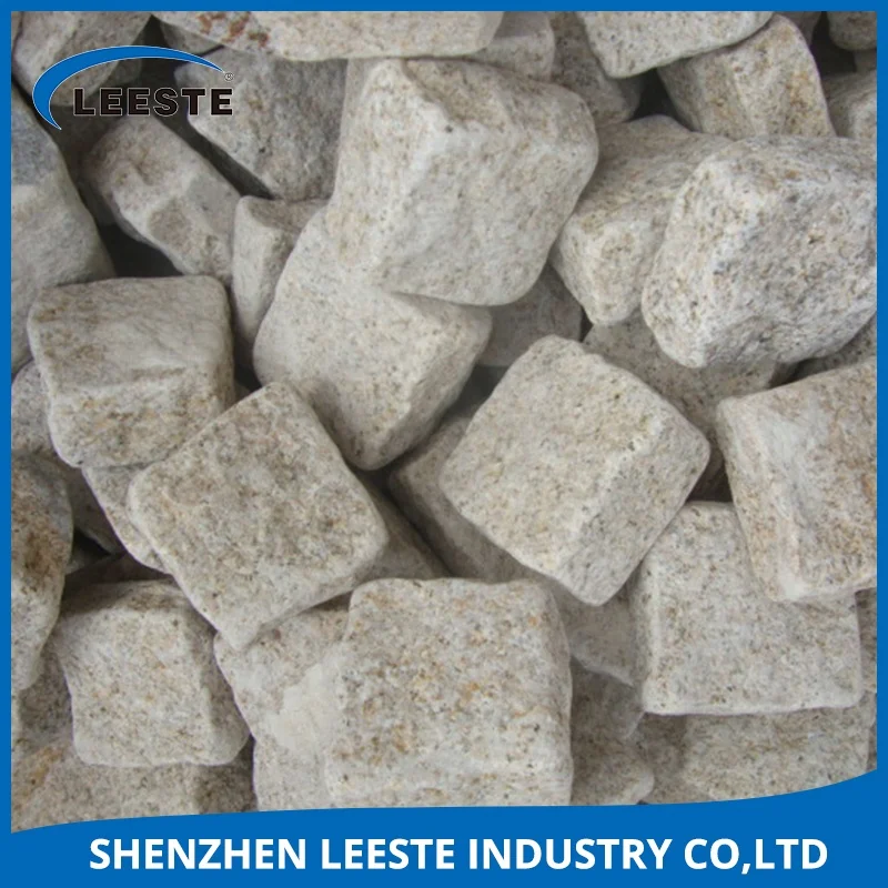 Fumigated wood crates natural split garden cobble paving stone