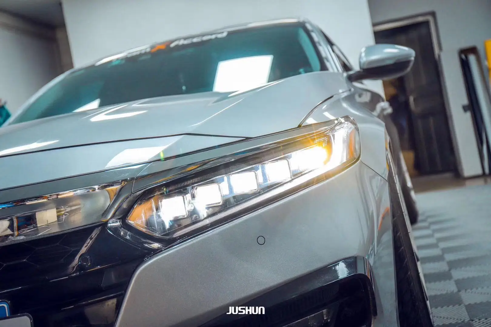  Полный светодиодный Поворотный Светильник для HONDA Accord 10 gernareation 2018-2019 светодиодная