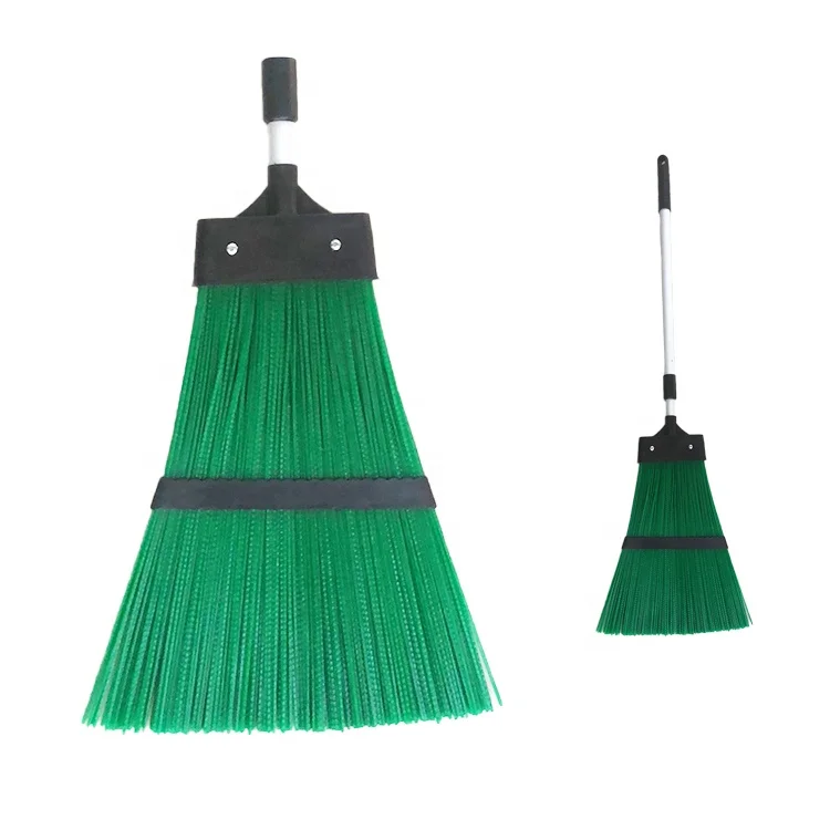 Telescopic Garden Broom Outdoor Yard Sweeping Brush Perfect Plastic Aluminum Telescopic Garden Broom