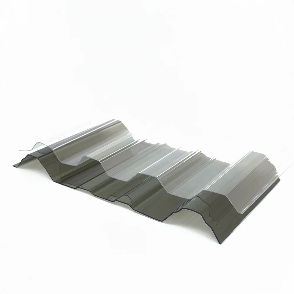 Roofing material Clear plastic Hothouse garden polycarbonate corrugated clear roofing sheets price made in China