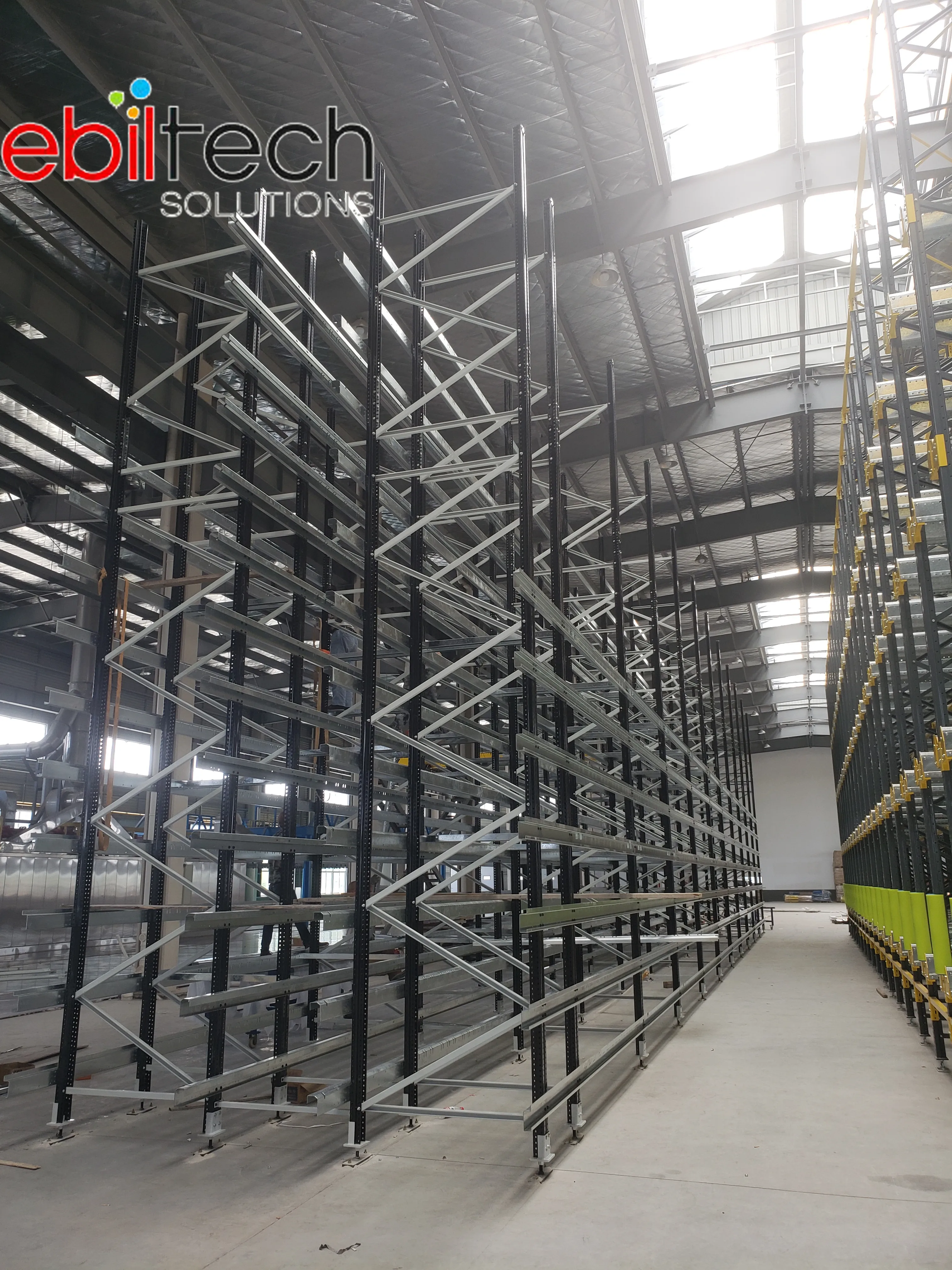  Высокопрочная система контроля складских помещений Ebil-Steel Q235 AS/RS Радиоуправляемый поддон для логистических