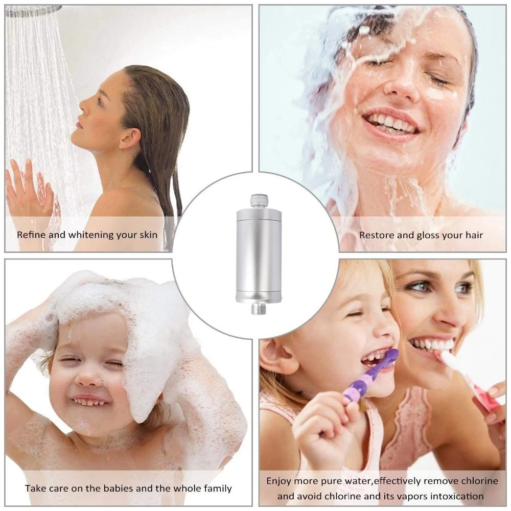 15 Stage Alloy Shower Head Filter Remove Chlorine Health Skin Bathroom Filter for Shower