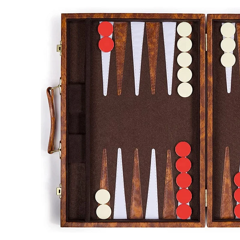 Классический набор нарды 15 дюймов виниловые кожаные нарды настольная игра