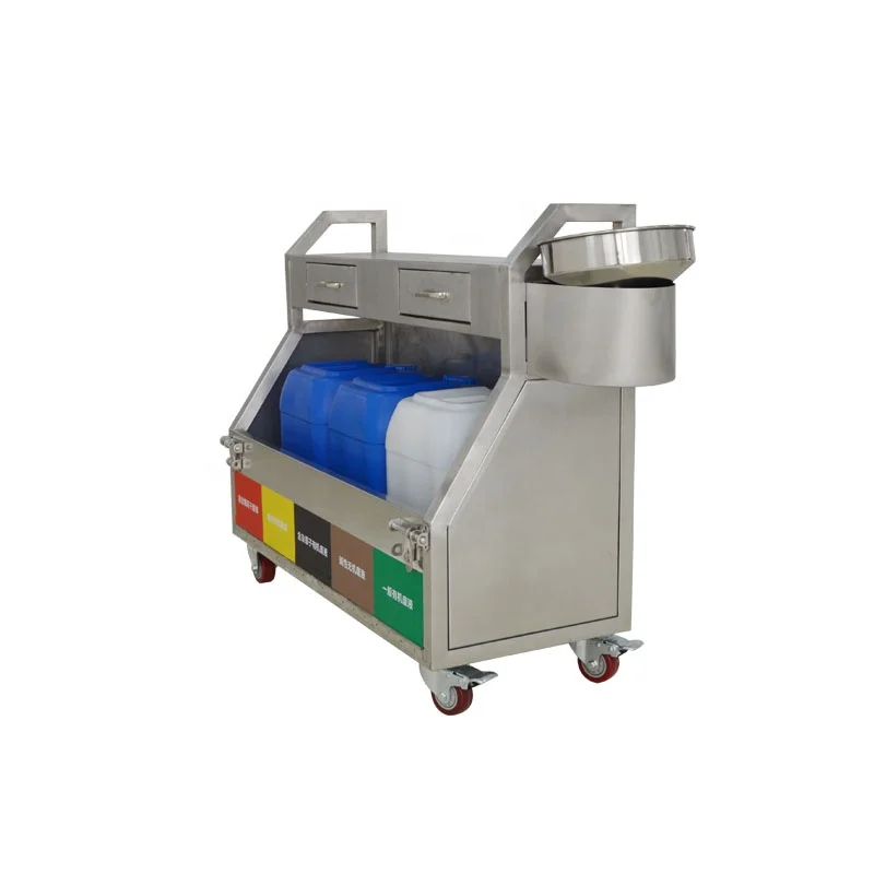 Durable and high quality stainless steel waste liquid garbage collection truck
