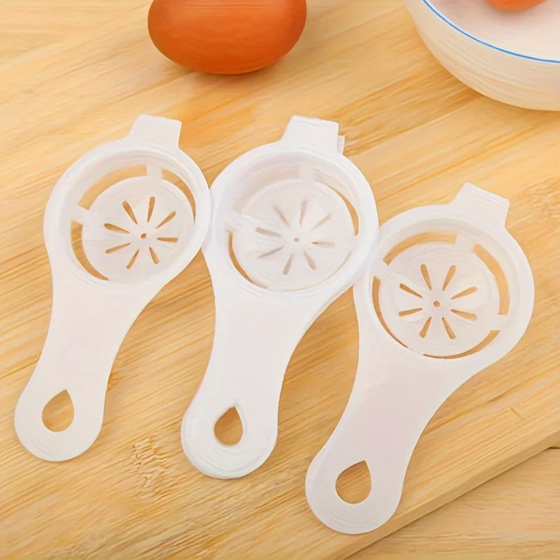 Shai 3-Piece Essential Kitchen Gadgets Durable Plastic Yolk White Divider Separator Set Whisk Beater Hand Dishwasher silicone