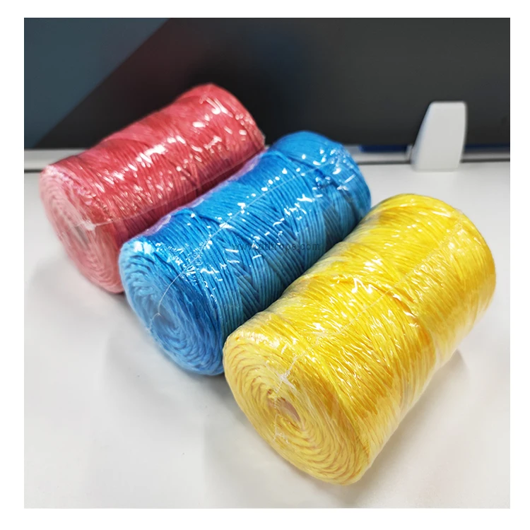 Hot Sale Customized Size UV Treated Agriculture Packing Fibrillated Hay Plastic Polypropylene PP Raffia Twine Baler Rope 2mm 3mm