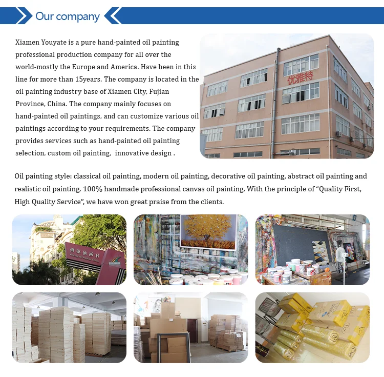 Hand painted abstract canvas oil painting modern