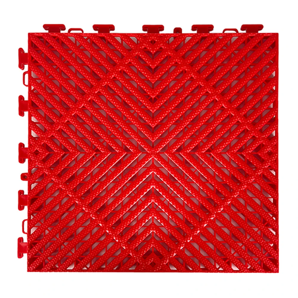 Hot Selling Customized Color Non-Slip PP Interlocking Tile Matting Floor Mat for Washroom 4S shop