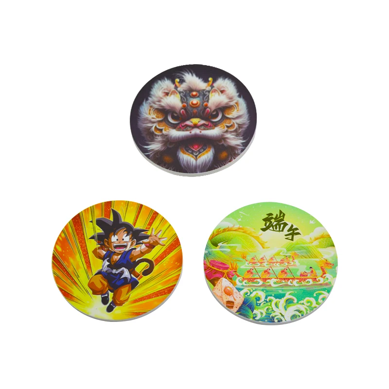 Индивидуальная рекламная 3D-круглая силиконовая подставка для напитков