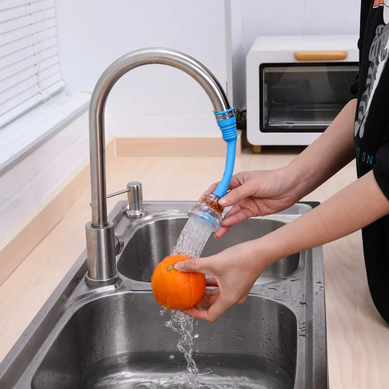 LLX760 Adjustable Faucet Filter Kitchen Water Filter Retractable Rotating with Maifan Stone Faucet Filter Tap Water Purifier