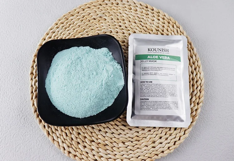 KOUNISH Beauty Organic Peel Off Clean Skincare Whitening Aloe Jelly Facial Mask Powder Face Masks