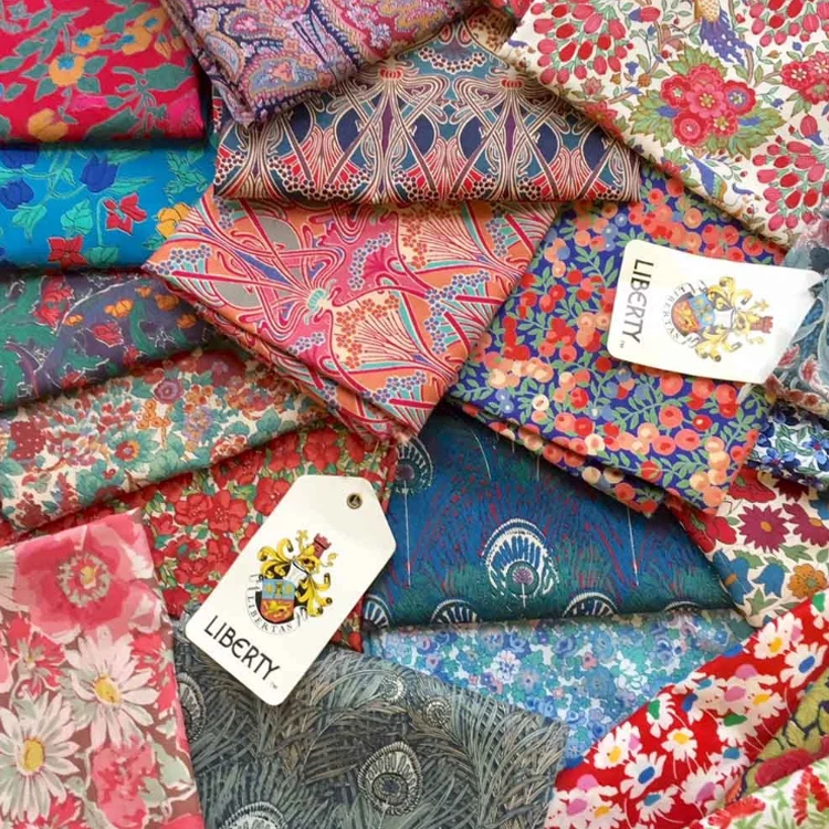 Многоцветный 100% поплин хлопок легкий цветочный цифровой принт лондонская свобода мягкая Высококачественная газонная ткань для одежды