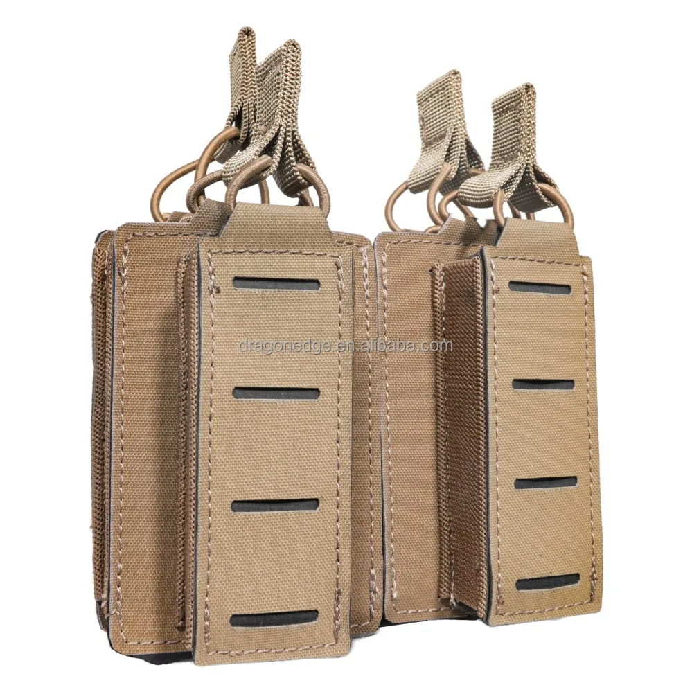 SPARK TAC Laser Cut Magazine Pouch Customized Tactical equipment Magazine Pouch,Coyote Brown